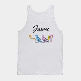 JAMES-American names in hieroglyphic letters-James, name in a Pharaonic Khartouch-Hieroglyphic pharaonic names Tank Top
